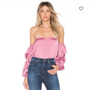 Mauve off the shoulder top
